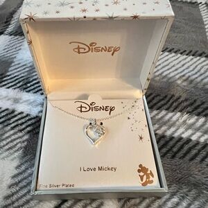 Disney Silver Heart Necklace